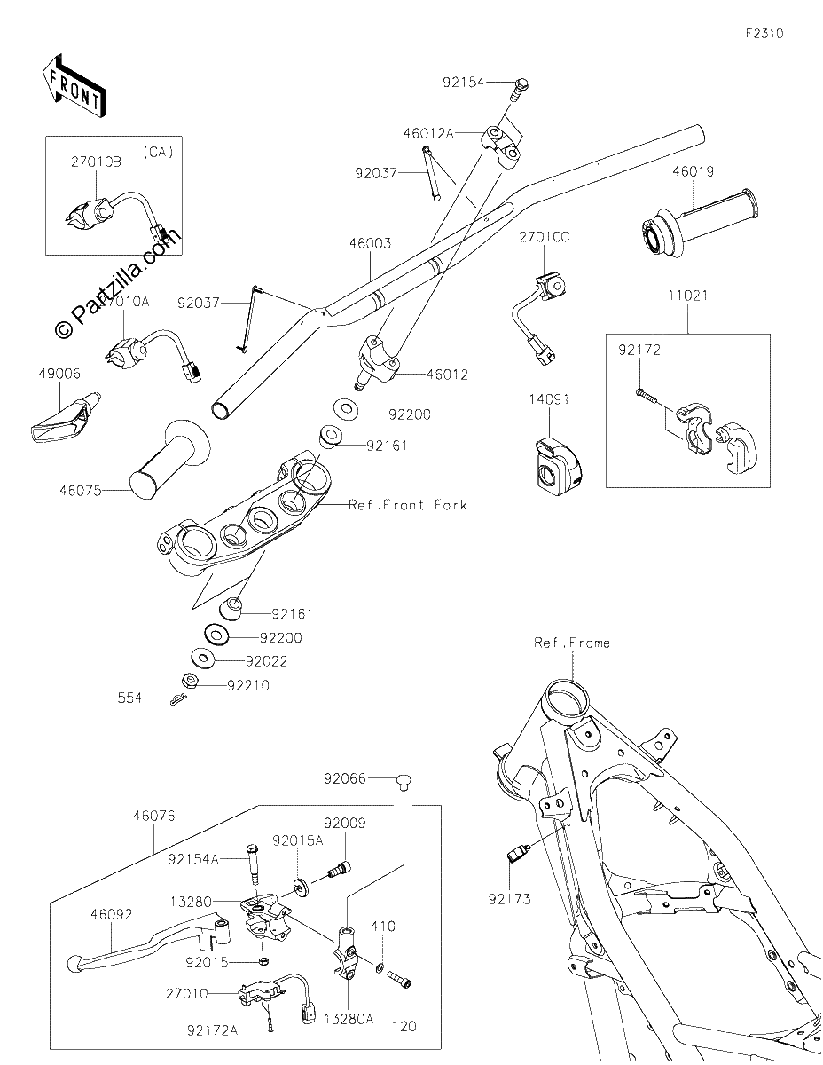 Diagrama de HANDLEBAR