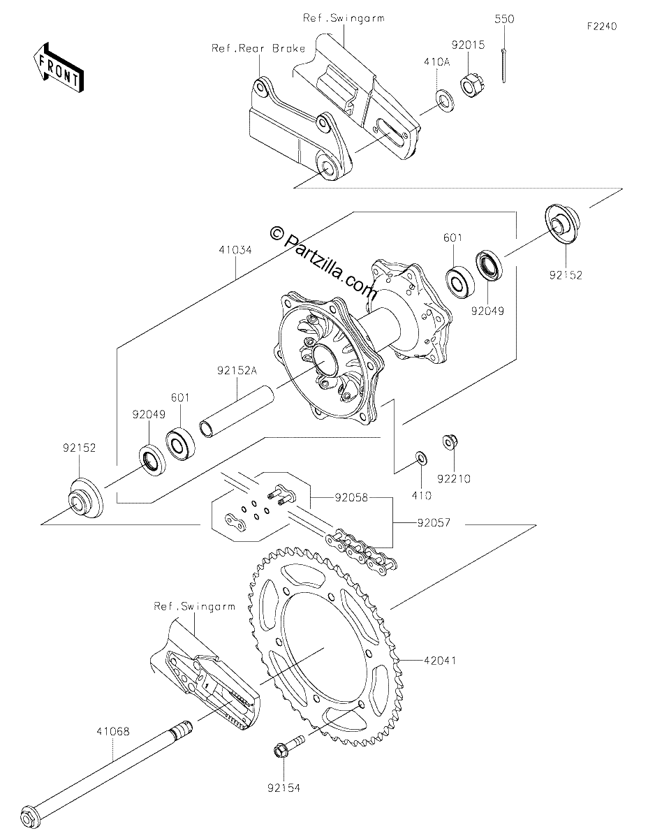 Diagrama de REAR HUB