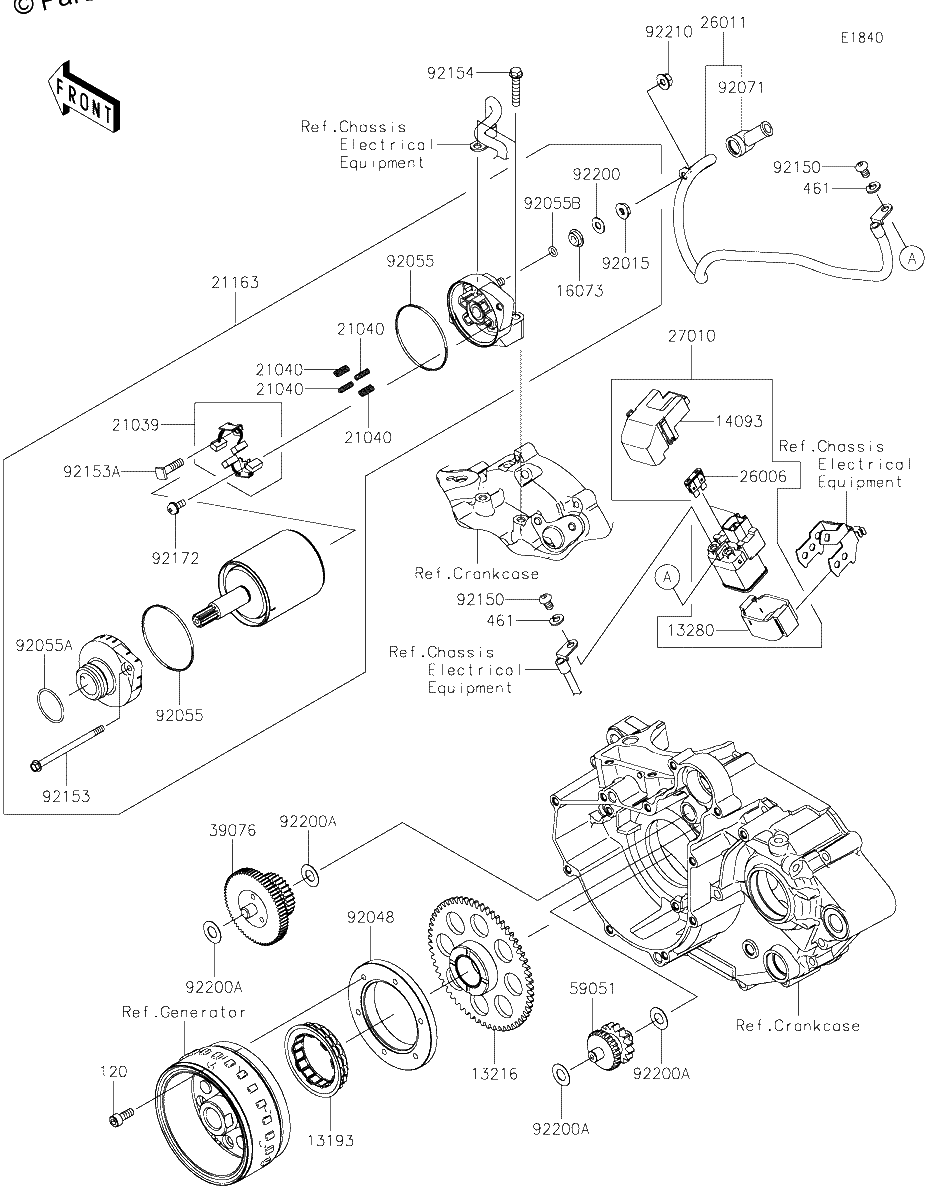 Diagrama de STARTER MOTOR