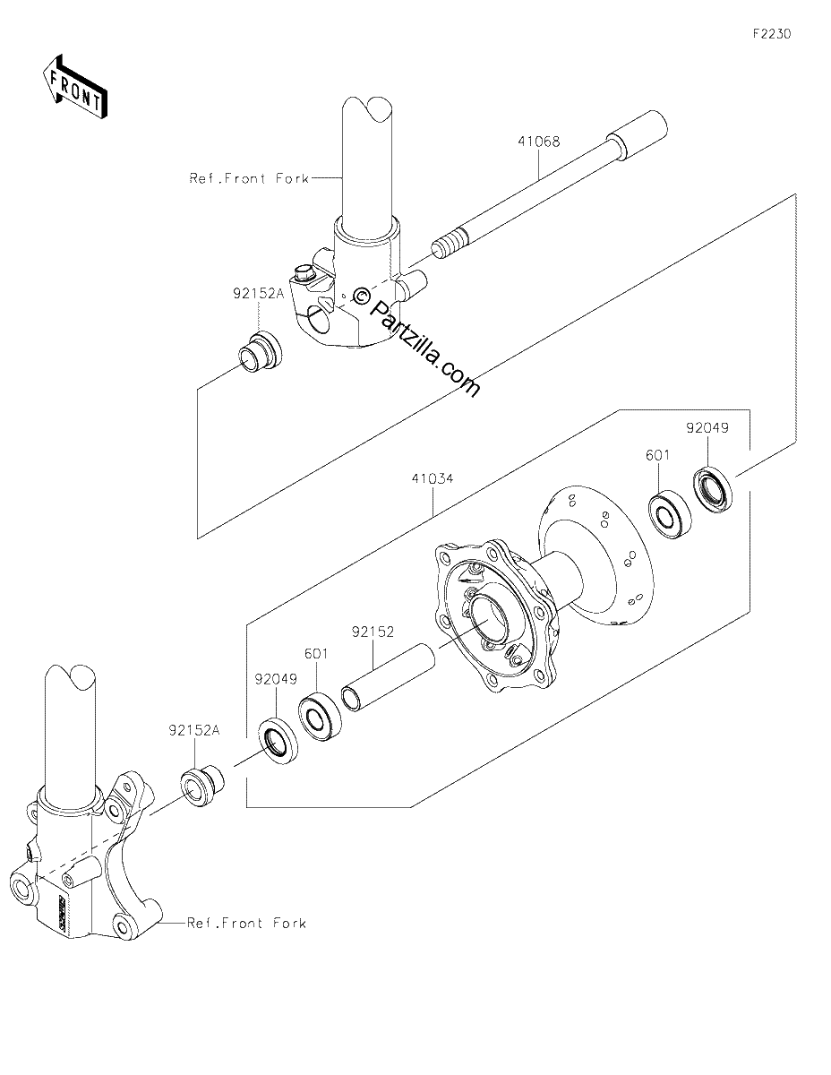 Diagrama de FRONT HUB