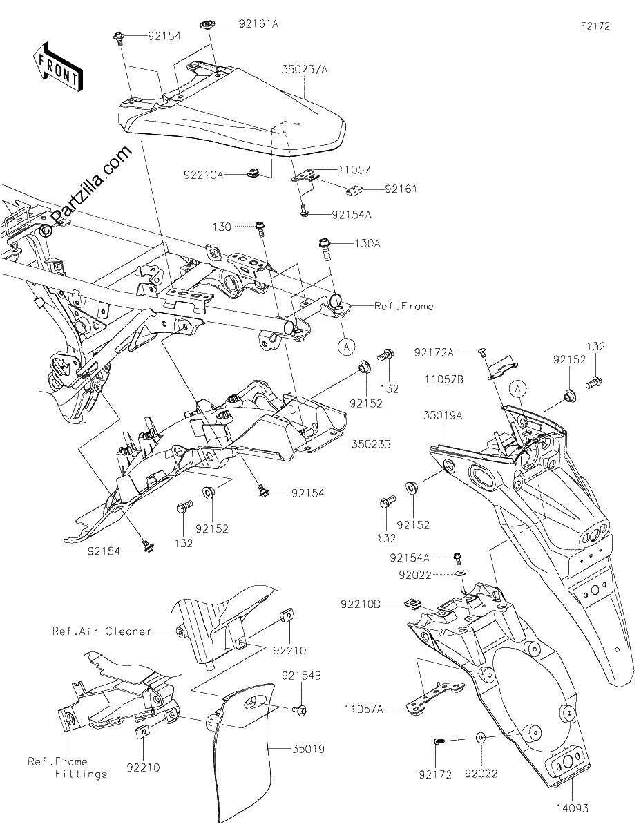 Diagrama de REAR FENDER S