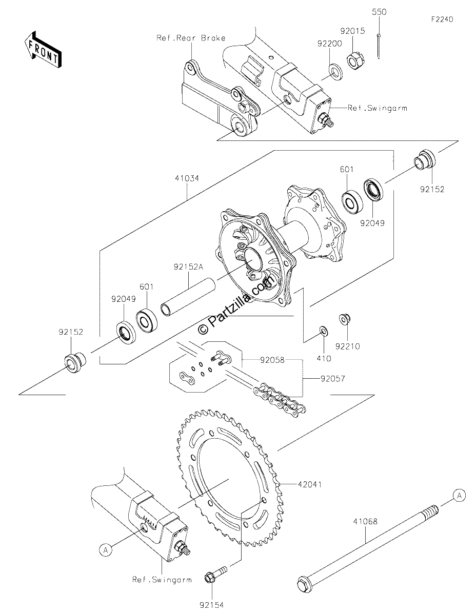Diagrama de REAR HUB