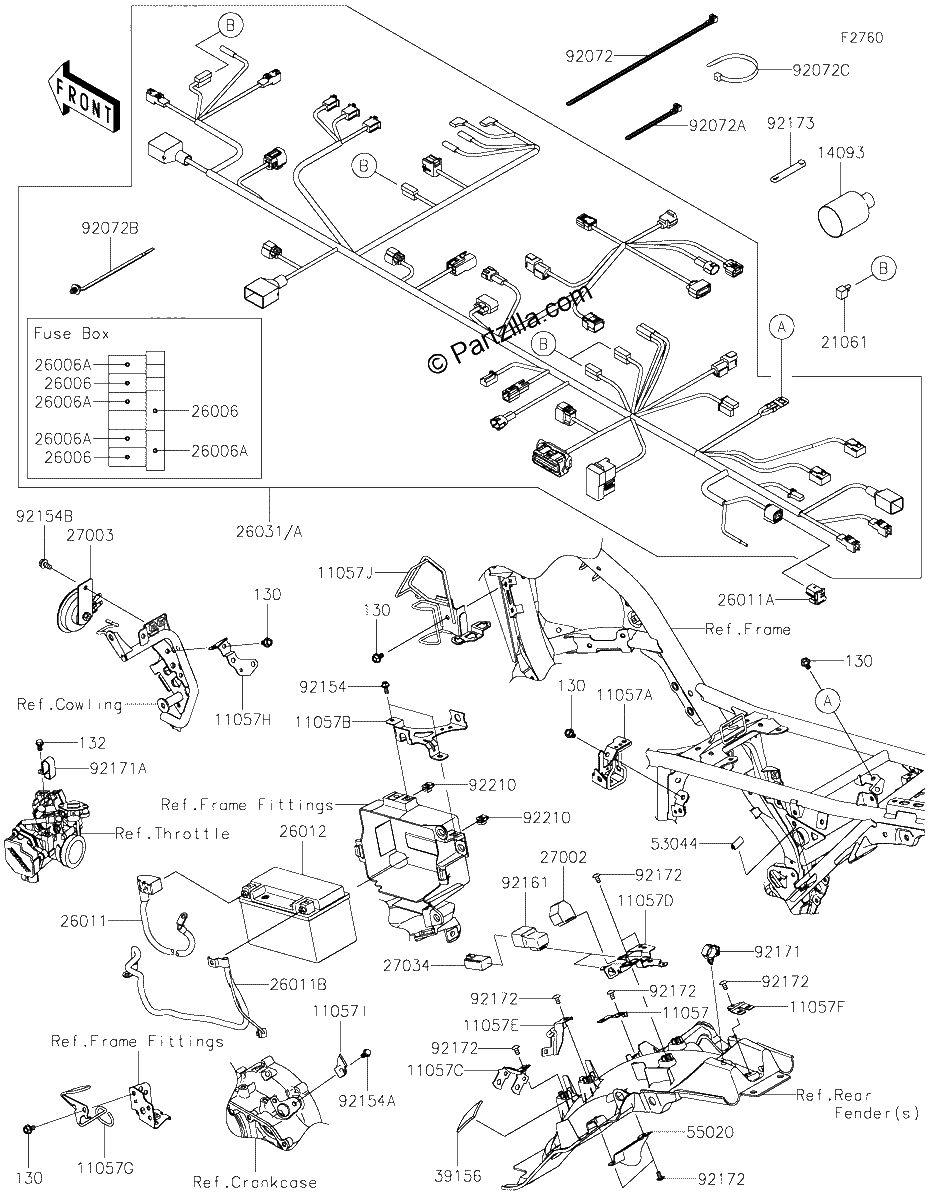 Diagrama de CHASSIS ELECTRICAL EQUIPMENT