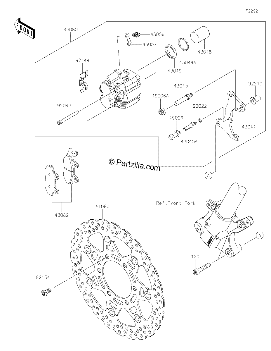 Diagrama de FRONT BRAKE