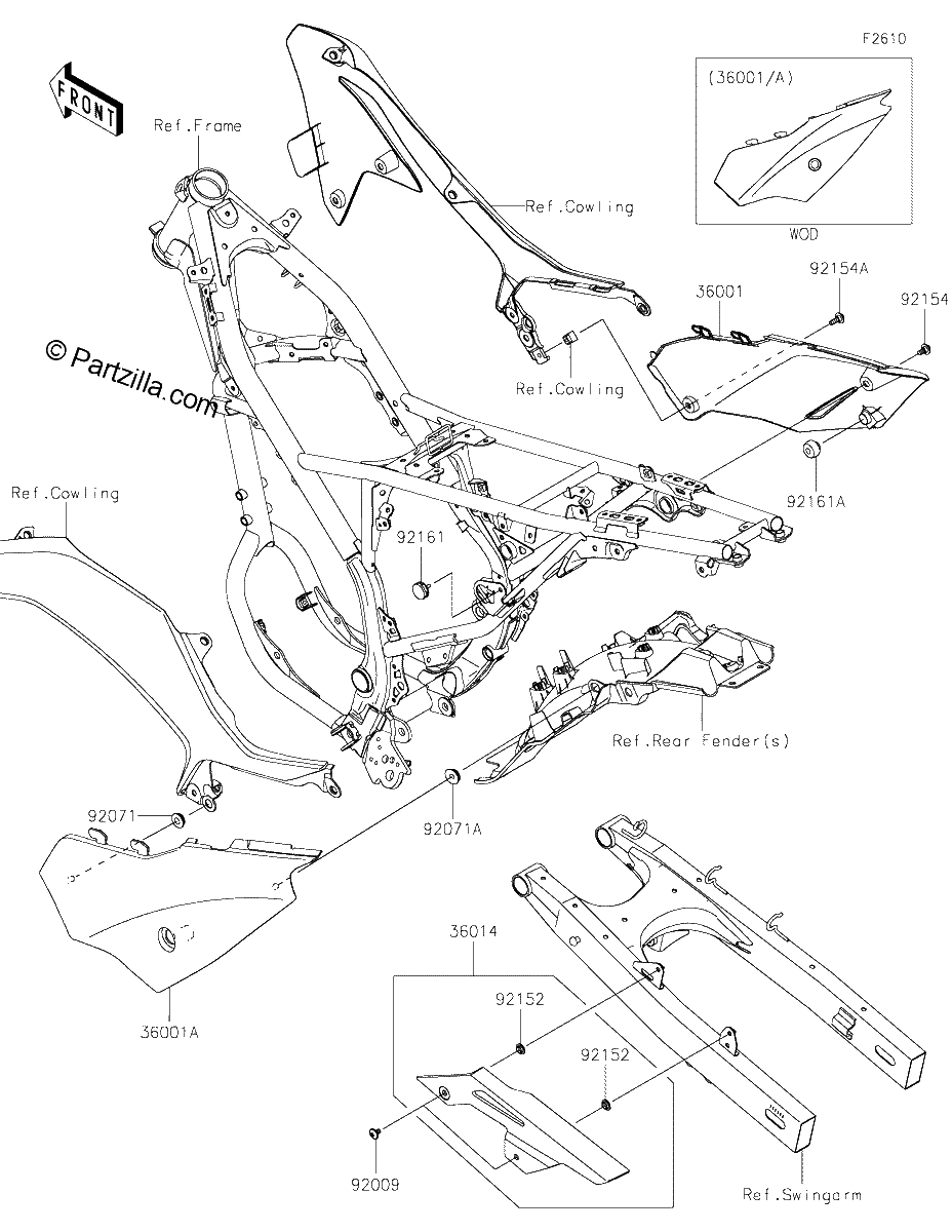Diagrama de SIDE COVERS CHAIN COVER