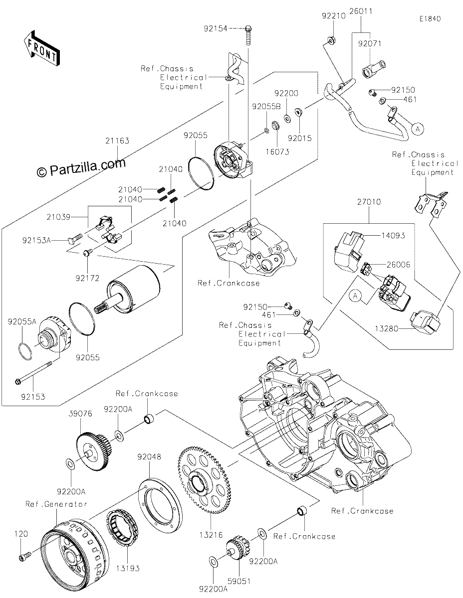 Diagrama de STARTER MOTOR