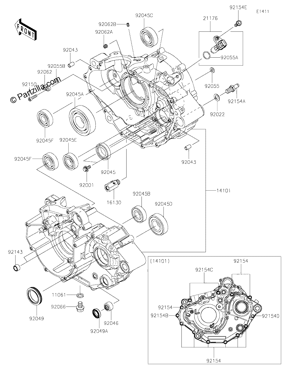 Diagrama de CRANKCASE