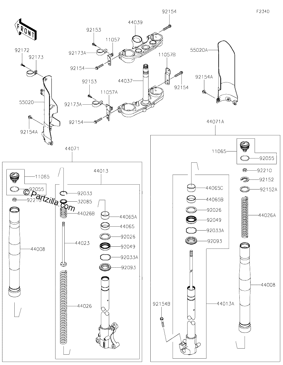 Diagrama de FRONT FORK