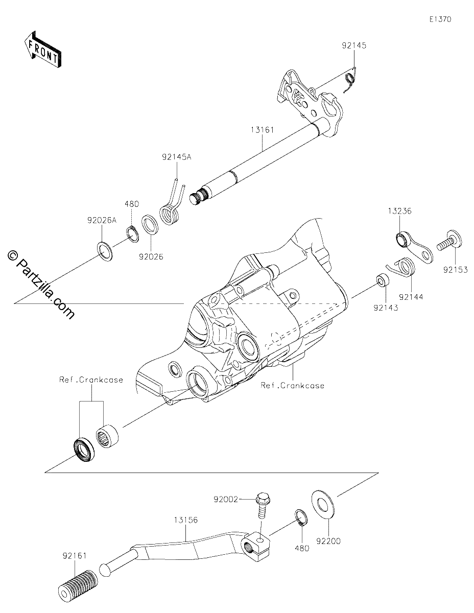 Diagrama de GEAR CHANGE MECHANISM