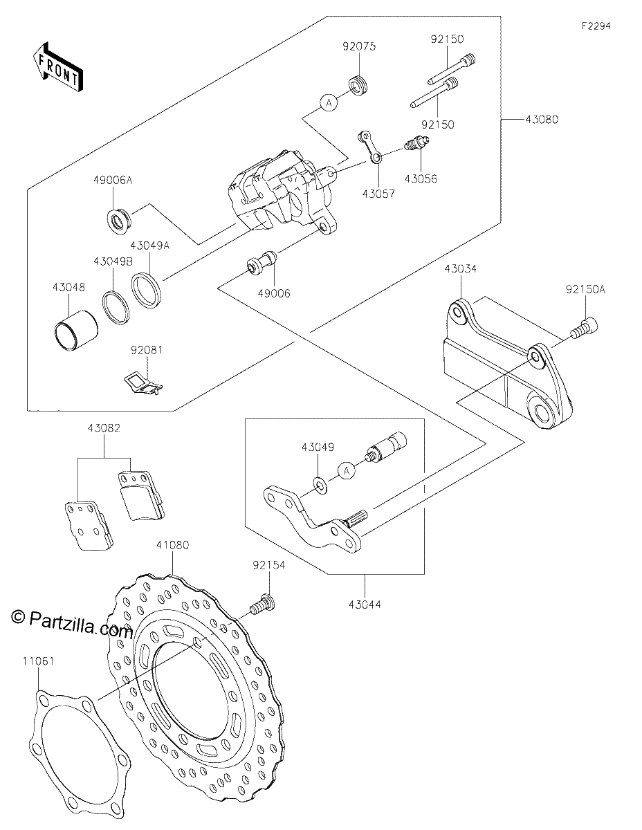 Diagrama de REAR BRAKE