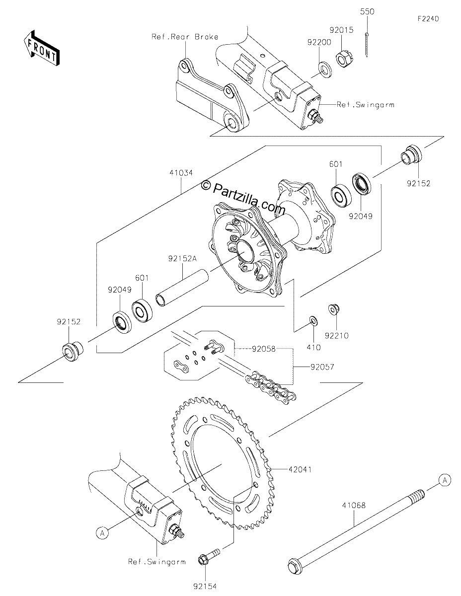 Diagrama de REAR HUB