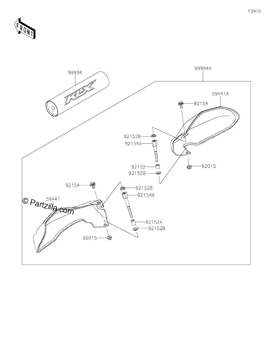 Diagrama de ACCESSORY HANDLE