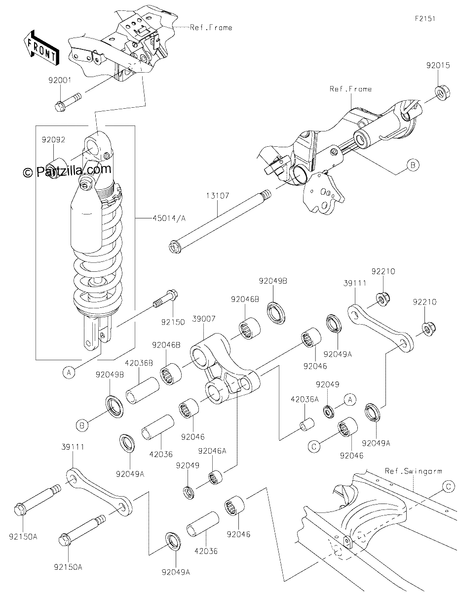 Diagrama de SUSPENSION SHOCK ABSORBER