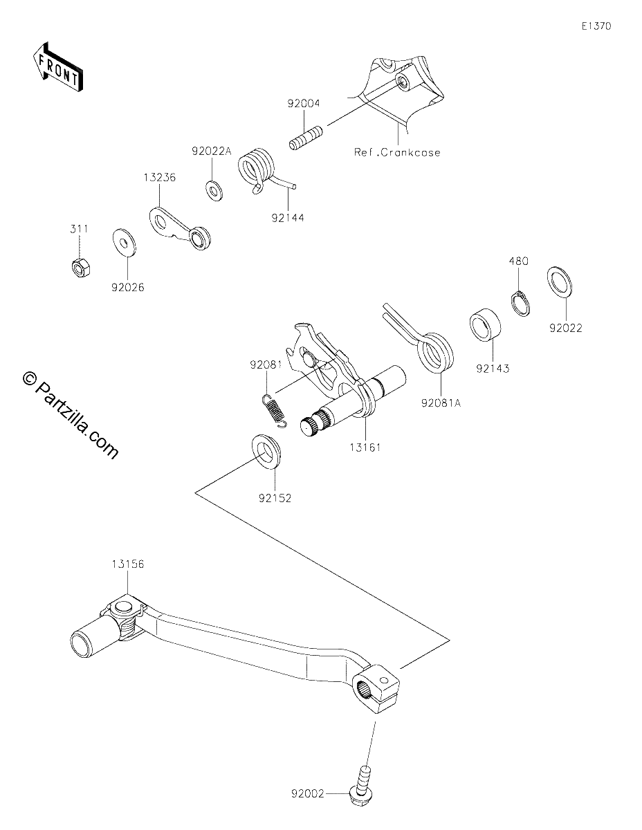 Diagrama de GEAR CHANGE MECHANISM
