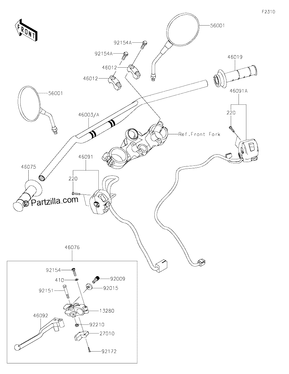 Diagrama de HANDLEBAR