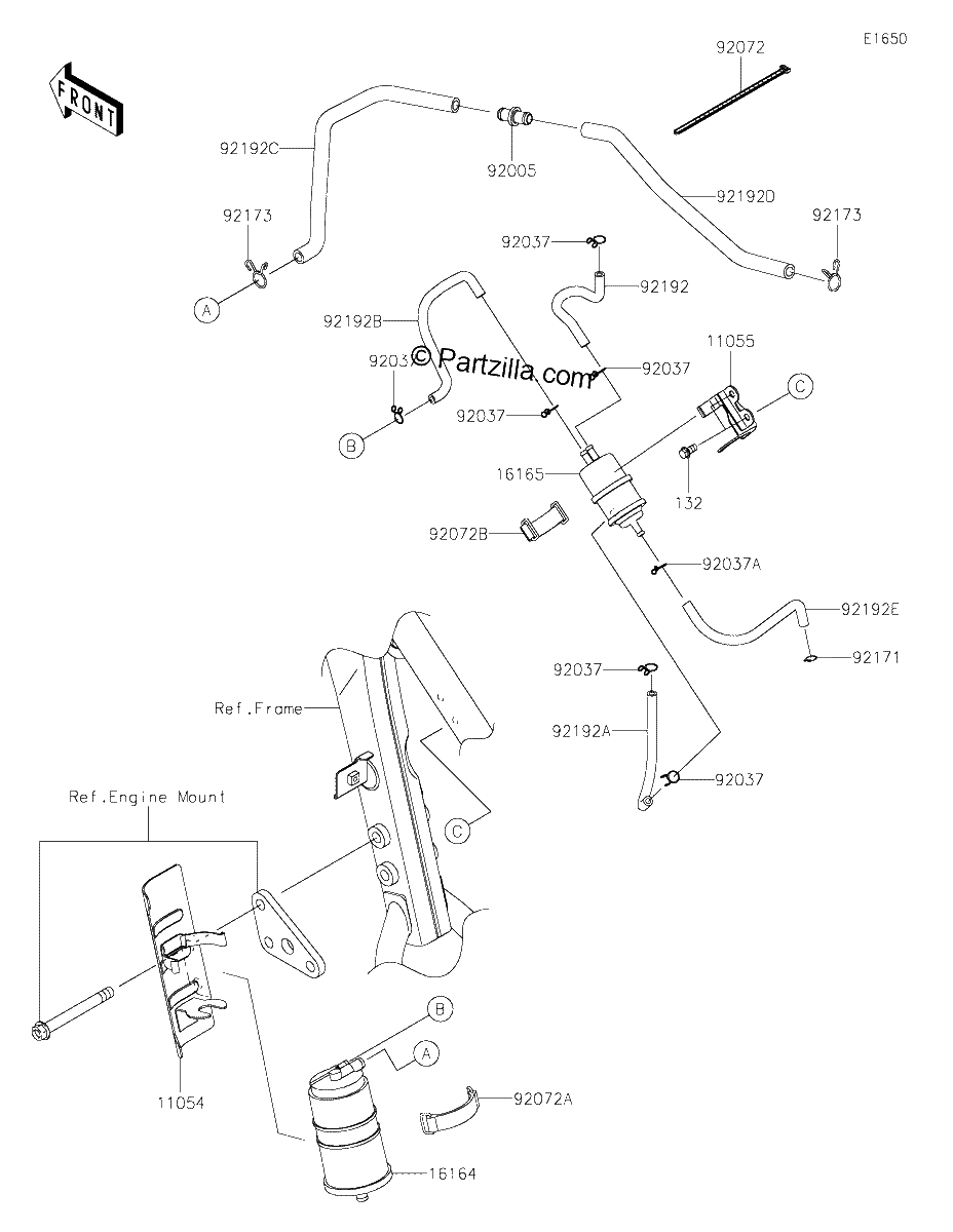 Diagrama de FUEL EVAPORATIVE SYSTEM CA