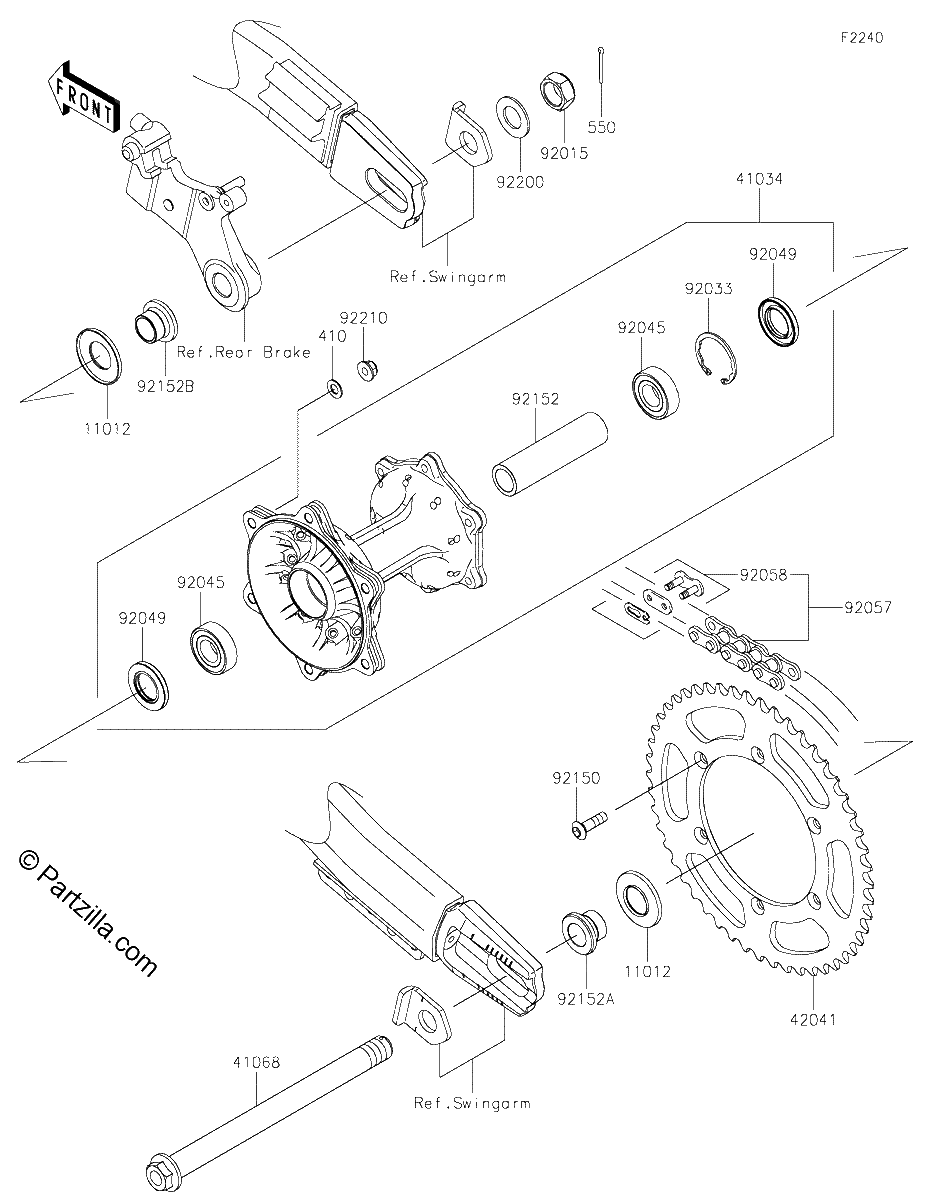 Diagrama de REAR HUB
