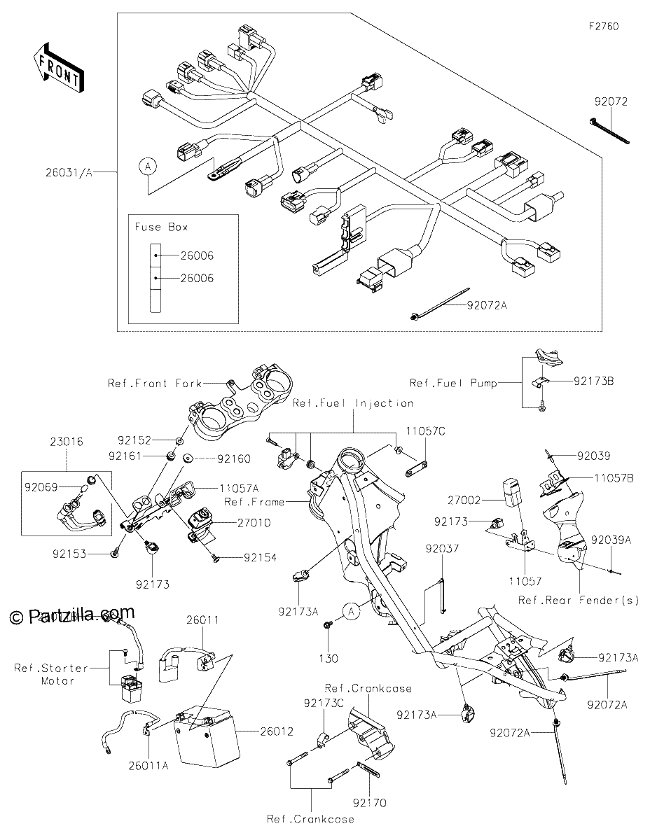 Diagrama de CHASSIS ELECTRICAL EQUIPMENT