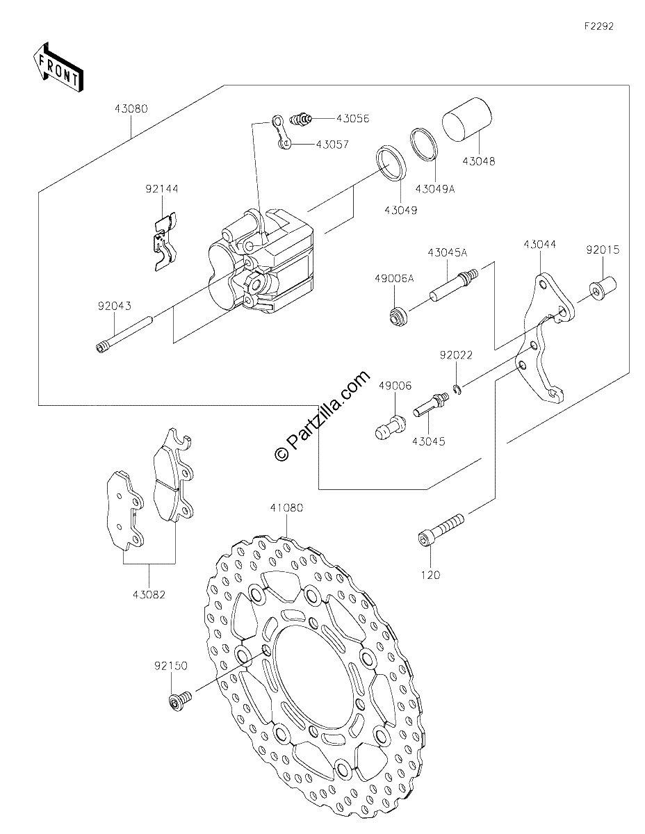 Diagrama de FRONT BRAKE