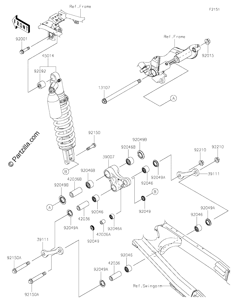 Diagrama de SUSPENSION SHOCK ABSORBER