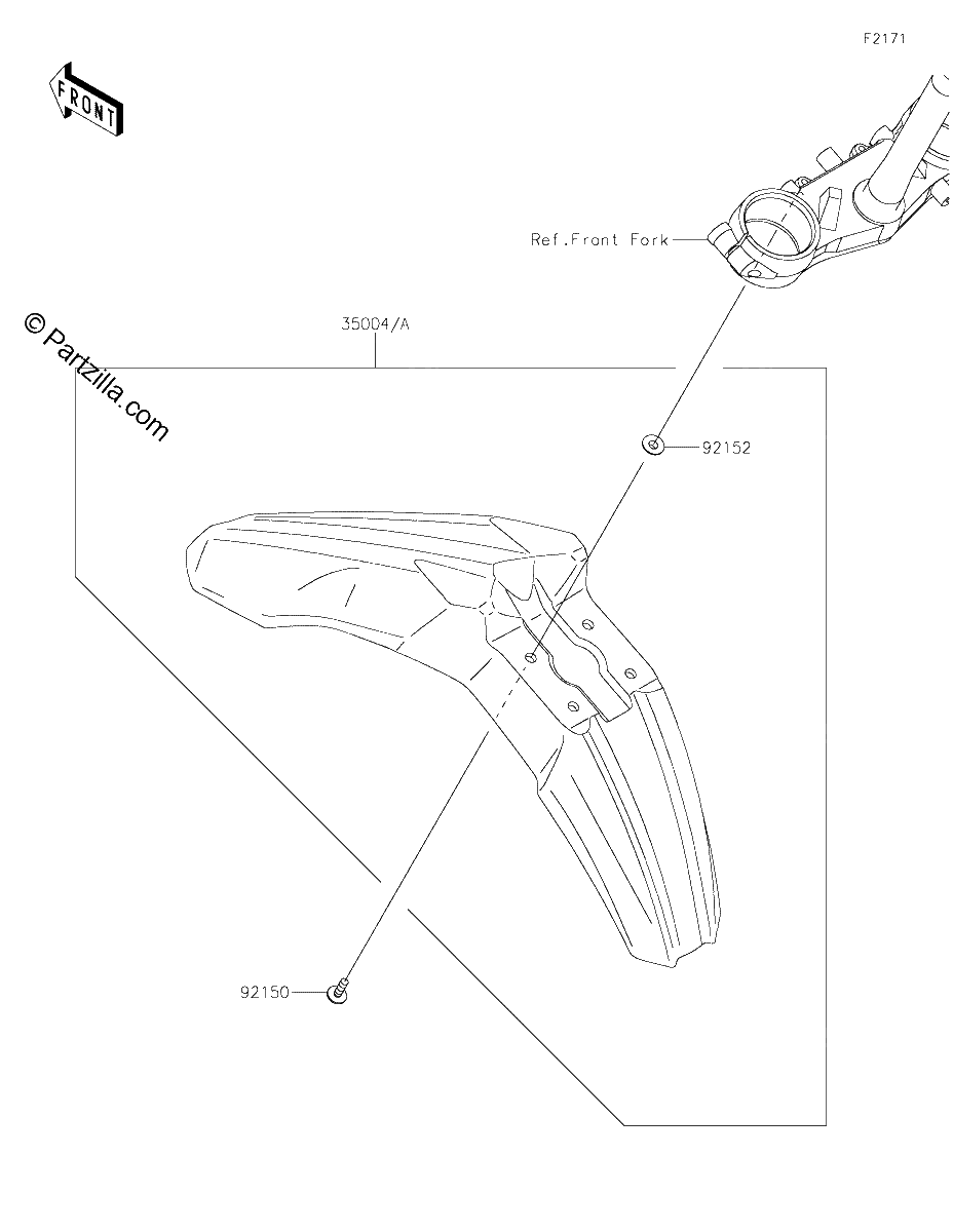Diagrama de FRONT FENDER S