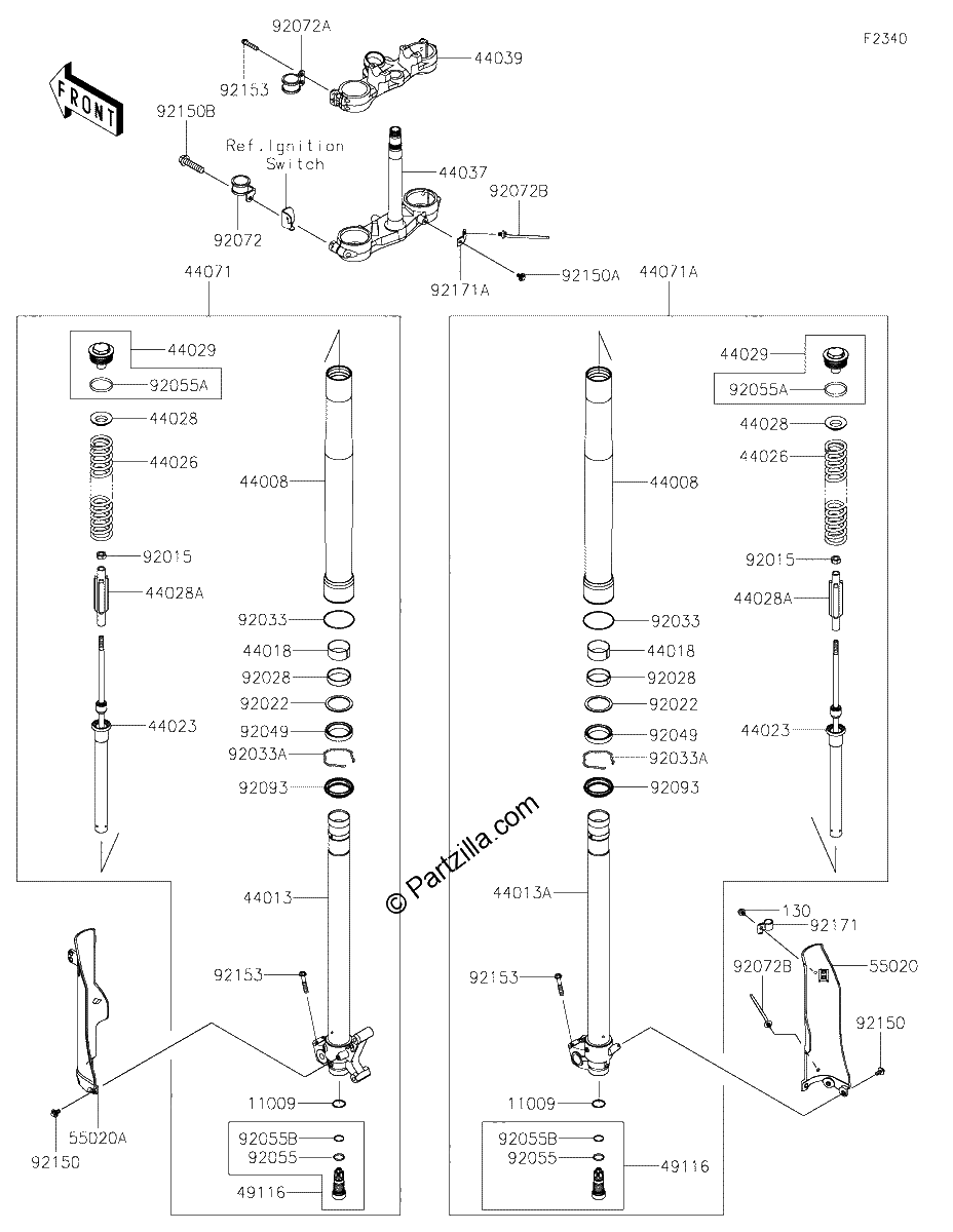 Diagrama de FRONT FORK
