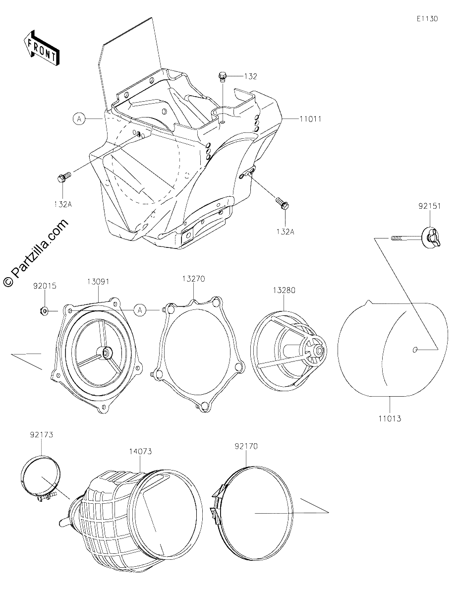 Diagrama de AIR CLEANER