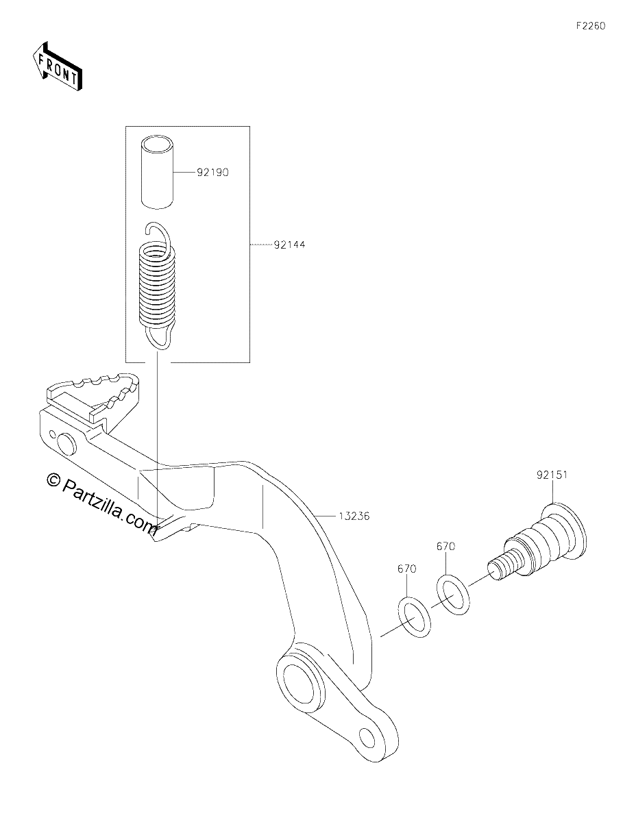 Diagrama de BRAKE PEDAL