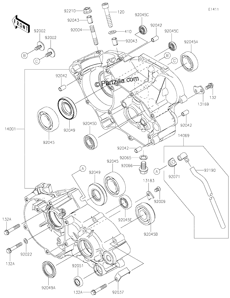 Diagrama de CRANKCASE