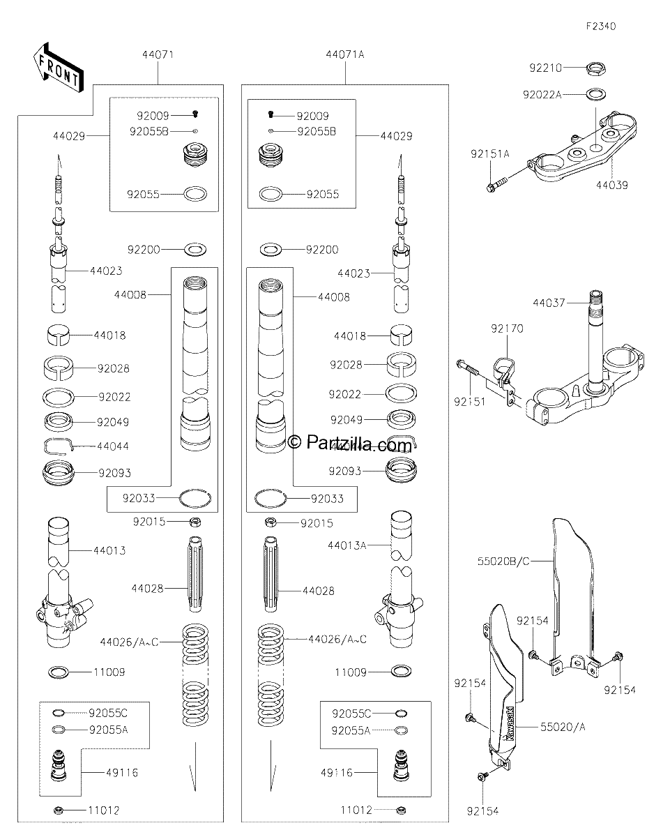 Diagrama de FRONT FORK