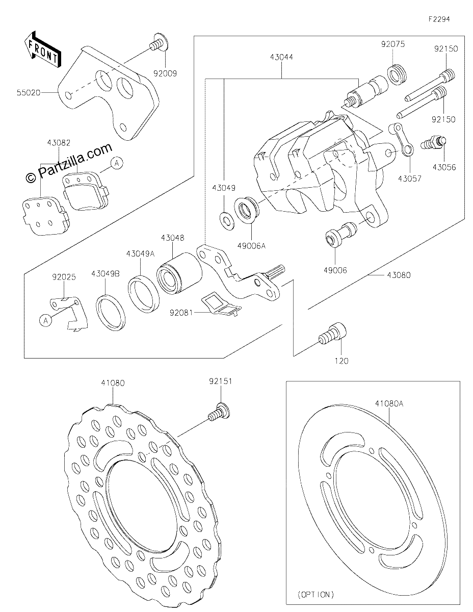 Diagrama de REAR BRAKE