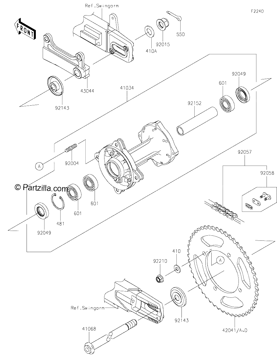Diagrama de REAR HUB