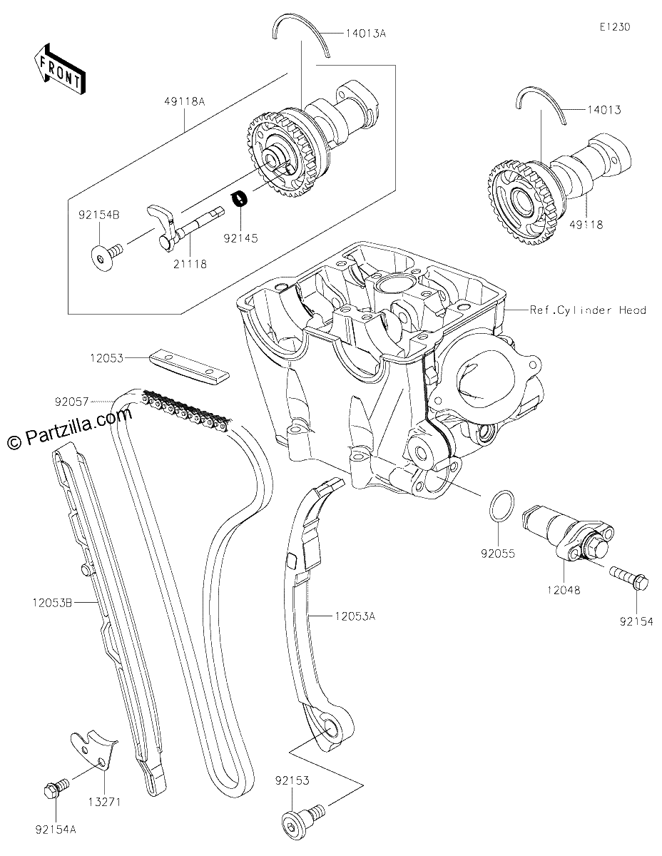 Diagrama de CAMSHAFT S TENSIONER