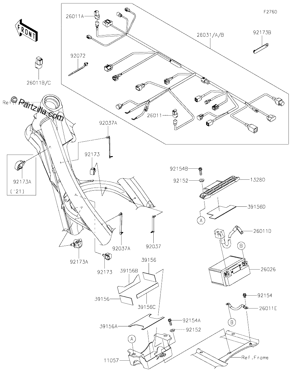 Diagrama de CHASSIS ELECTRICAL EQUIPMENT