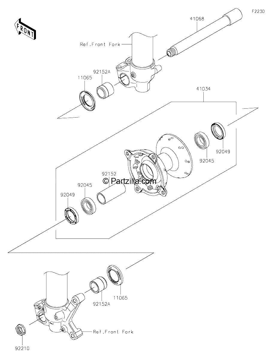 Diagrama de FRONT HUB