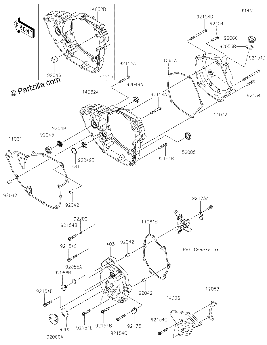 Diagrama de ENGINE COVER S