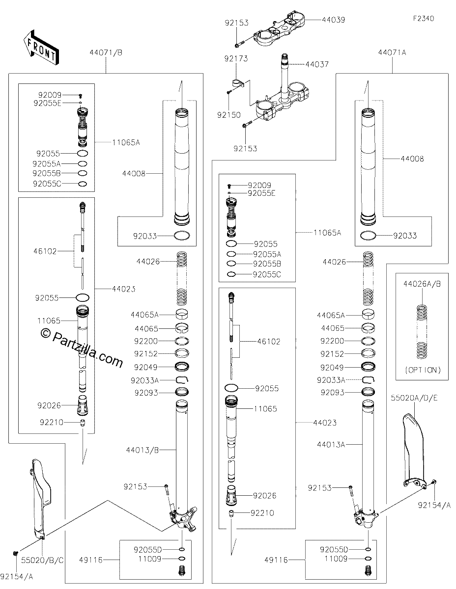 Diagrama de FRONT FORK