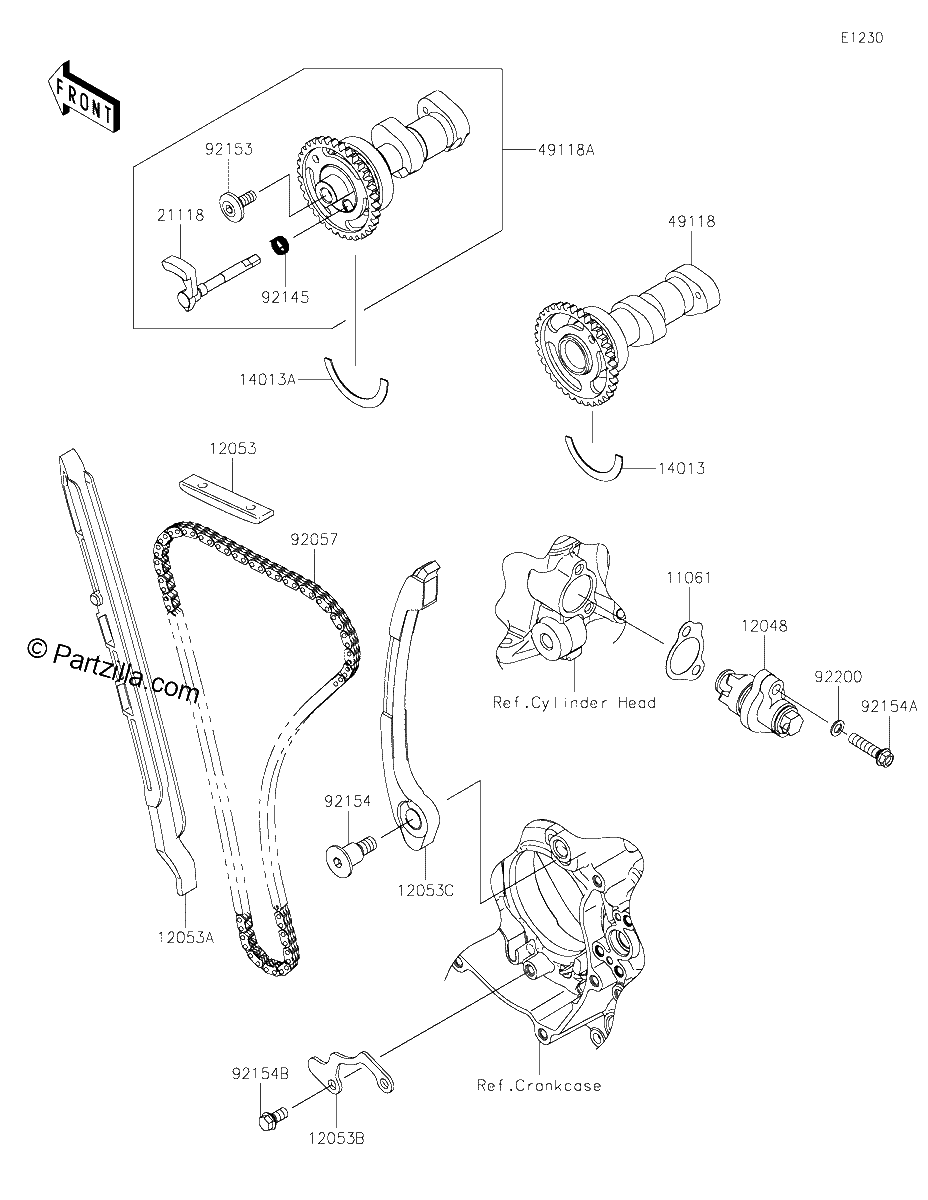 Diagrama de CAMSHAFT S TENSIONER