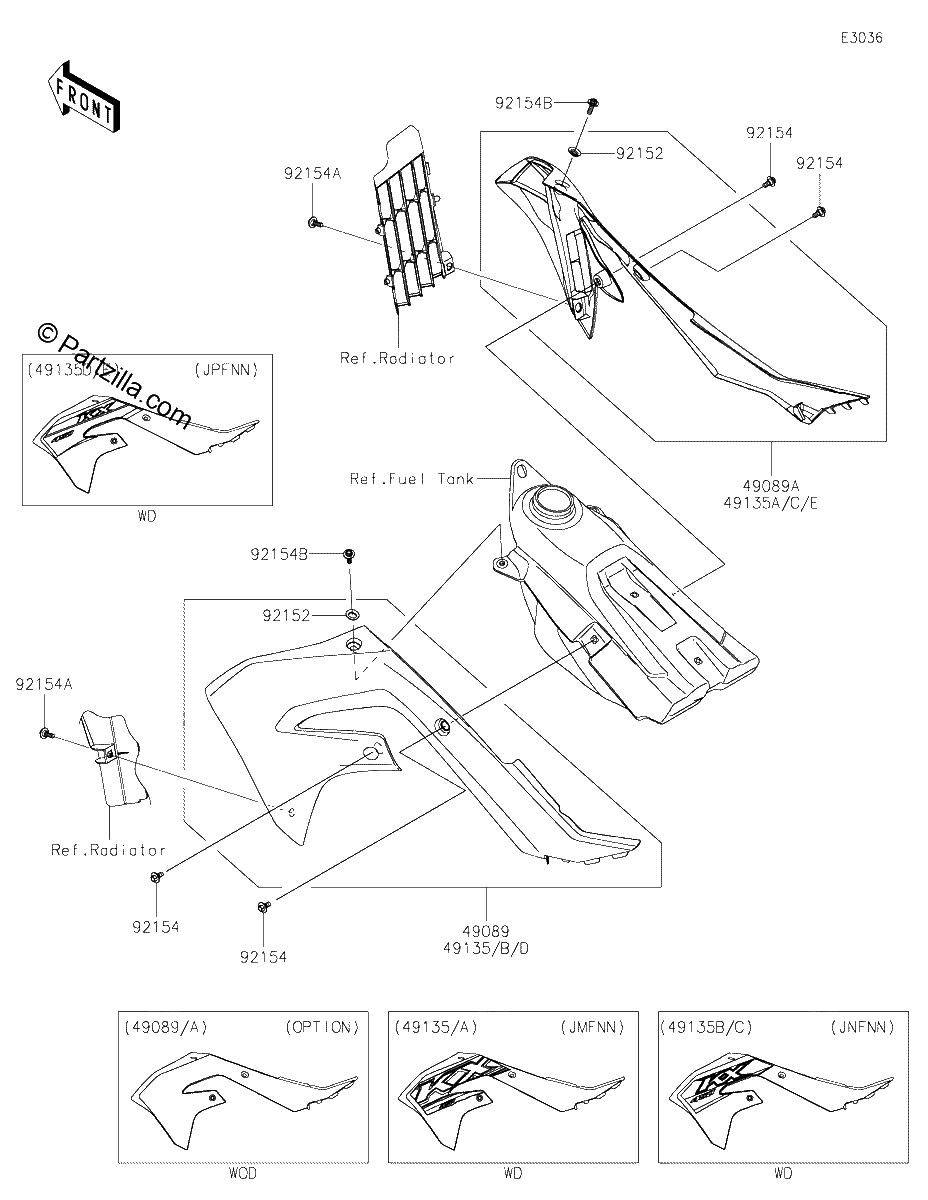 Diagrama de ENGINE SHROUDS