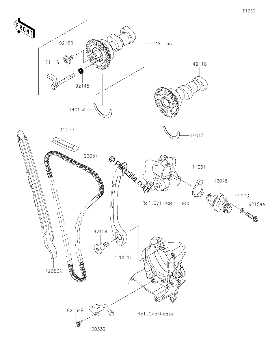 Diagrama de CAMSHAFT S TENSIONER