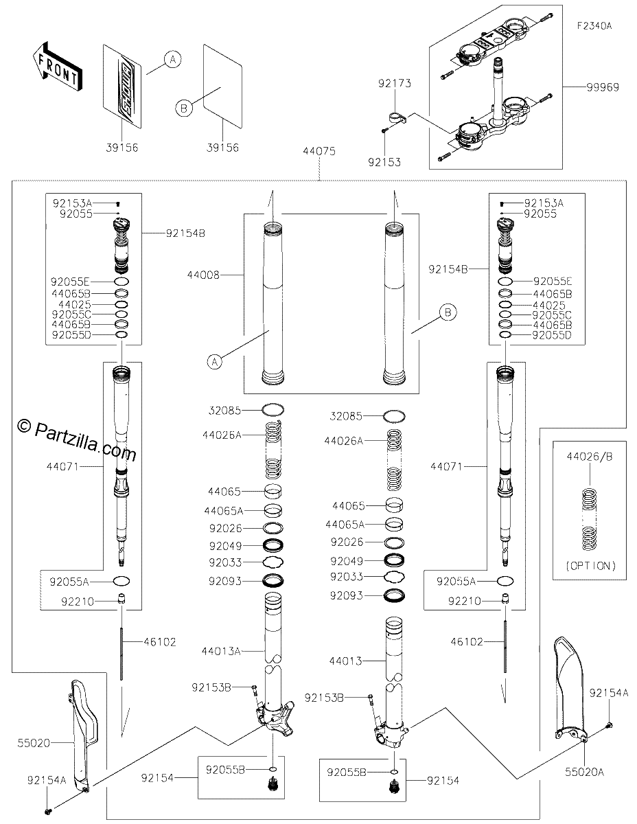 Diagrama de FRONT FORK LPFNN