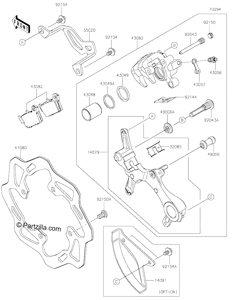 Diagrama de REAR BRAKE