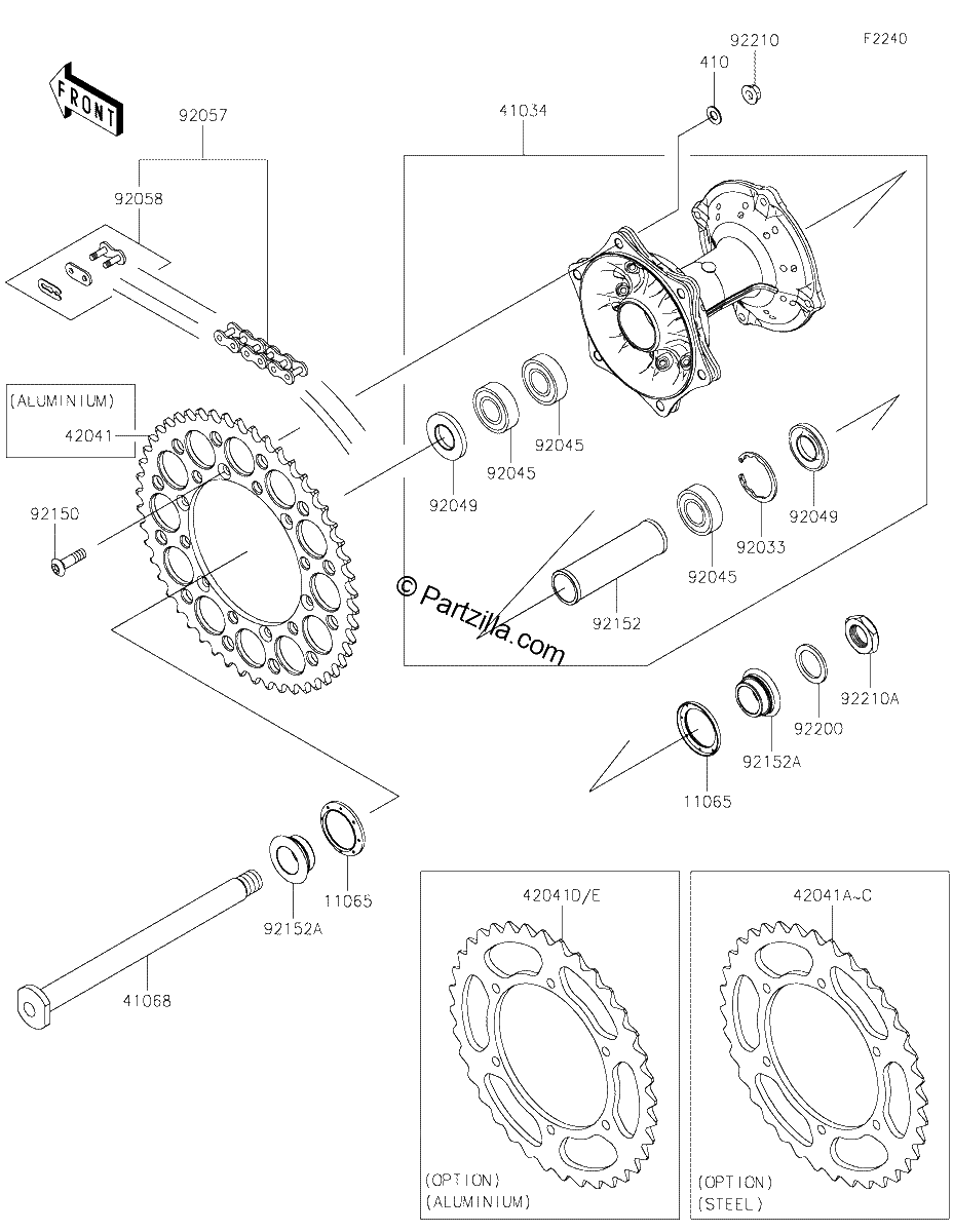 Diagrama de REAR HUB