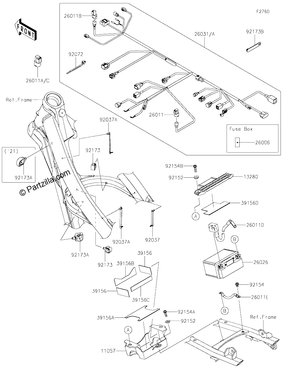 Diagrama de CHASSIS ELECTRICAL EQUIPMENT