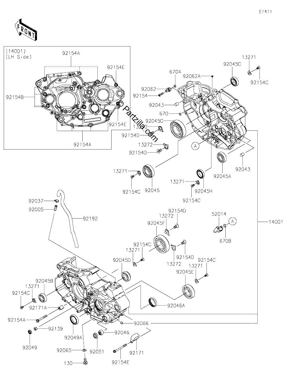 Diagrama de CRANKCASE
