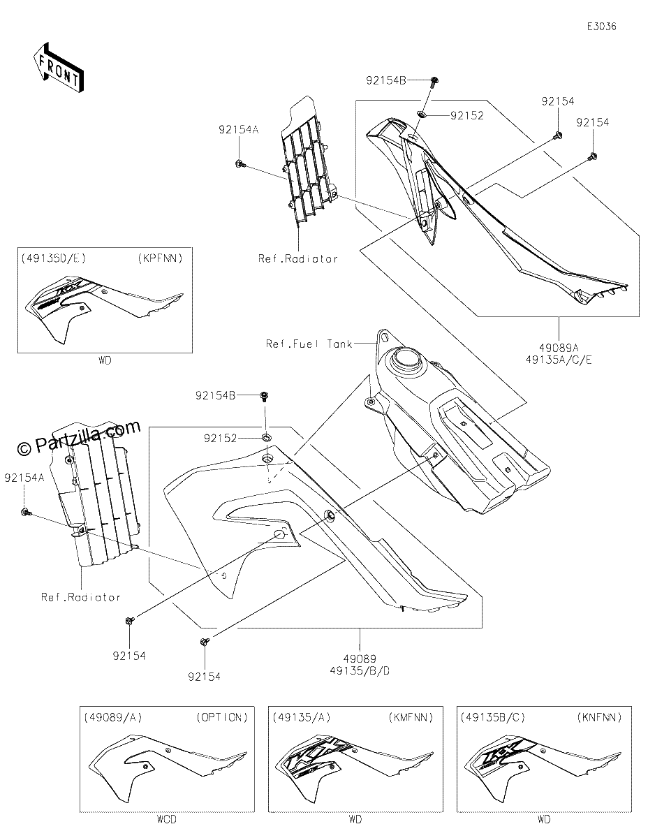 Diagrama de ENGINE SHROUDS