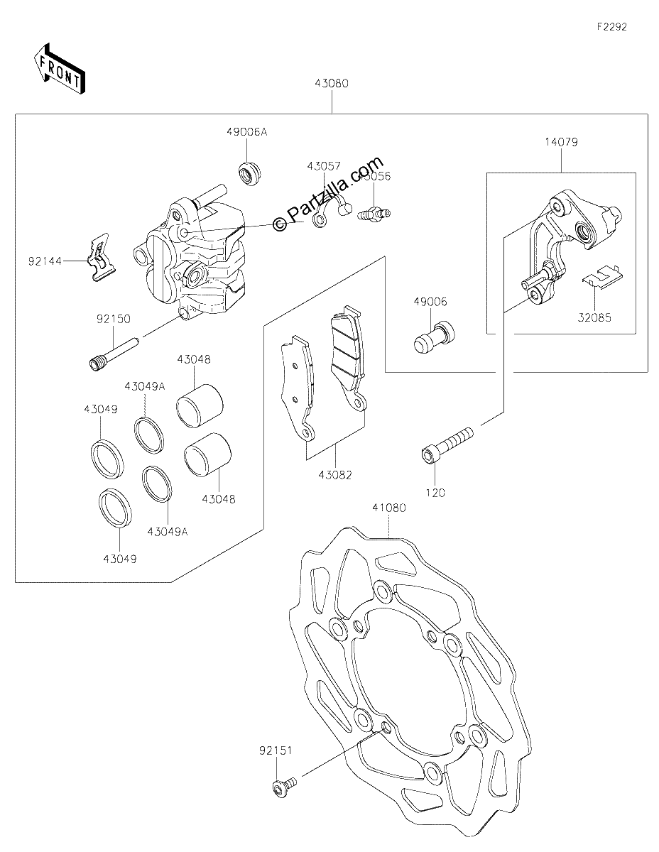 Diagrama de FRONT BRAKE