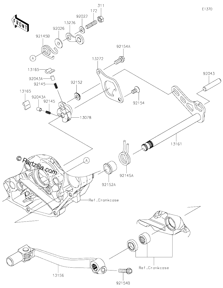 Diagrama de GEAR CHANGE MECHANISM