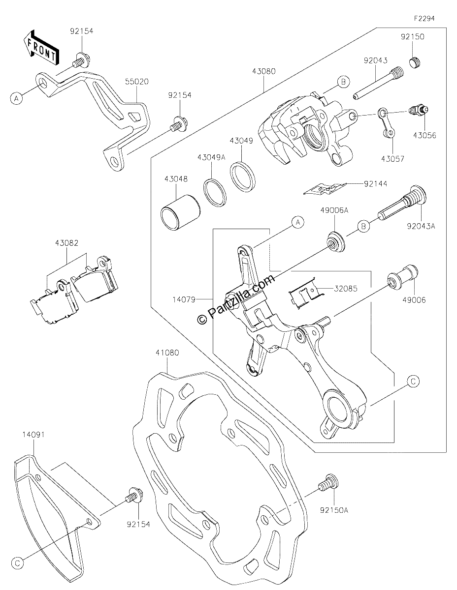Diagrama de REAR BRAKE