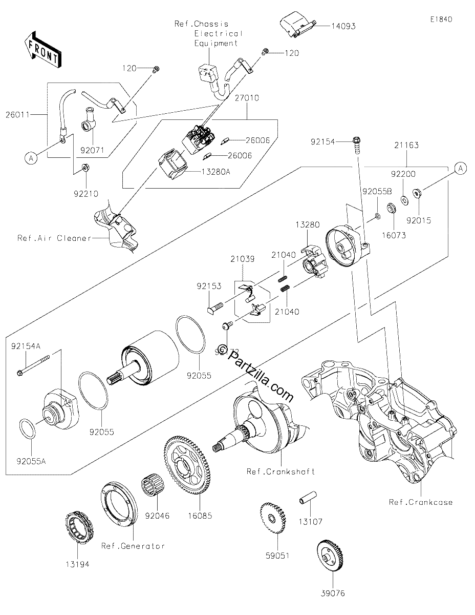 Diagrama de STARTER MOTOR